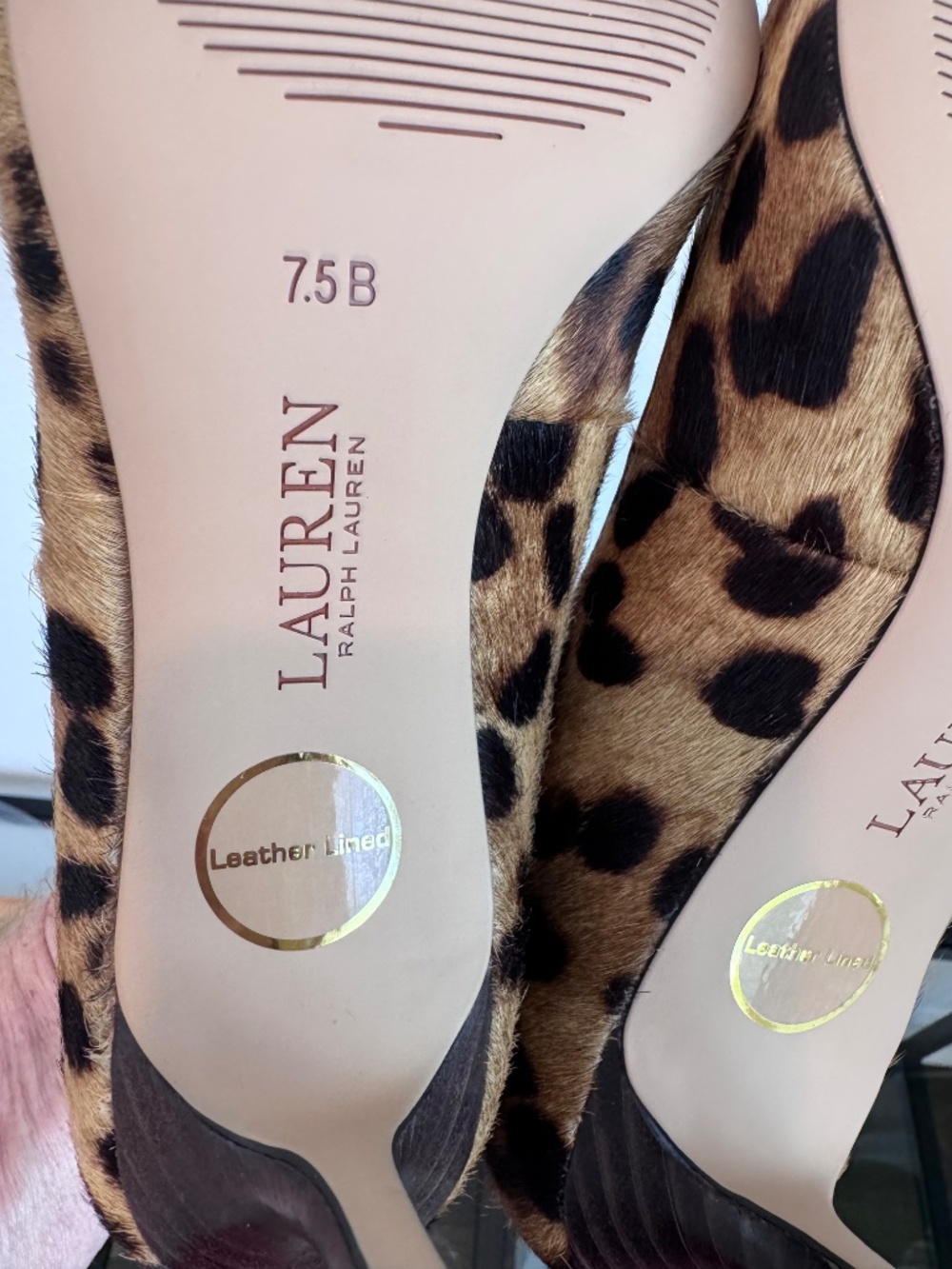 LAUREN RALPH LAUREN Woman’s Lanette Leather Calf Hair Pump Size 7.5 NWOB - Picture 12 of 13